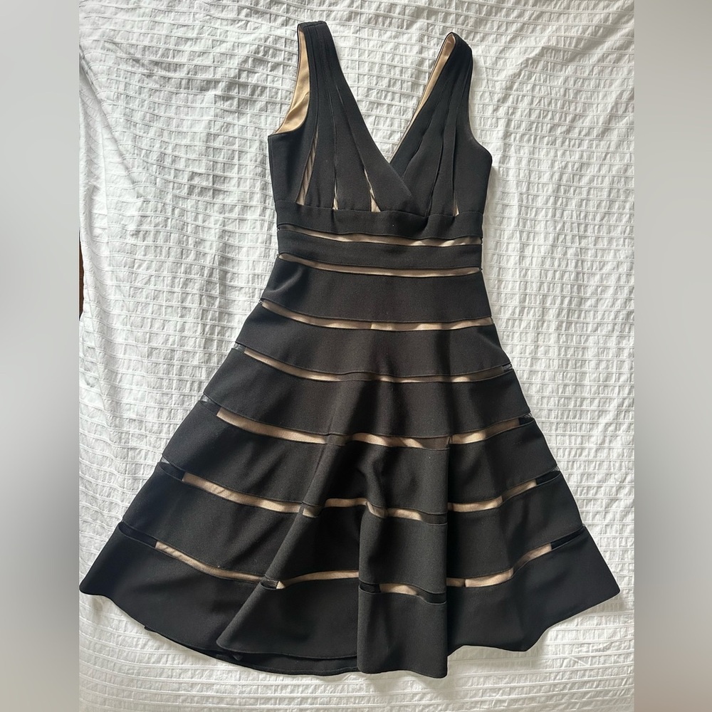 JS Collections Fit-and-Flare Cocktail Dress